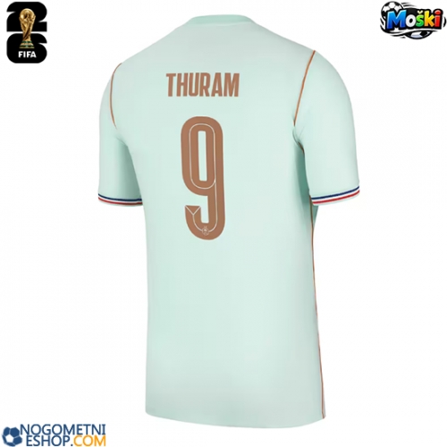 Moški Nogometni dresi Francija Marcus Thuram #9 Gostujoči SP 2026 Kratek Rokav